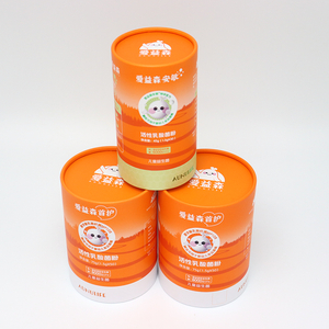 A caixa amigável do cilindro do cartão do produto comestível de Eco do projeto personalizado embalou o tubo de papel que empacota para probióticos dos doces do bolo