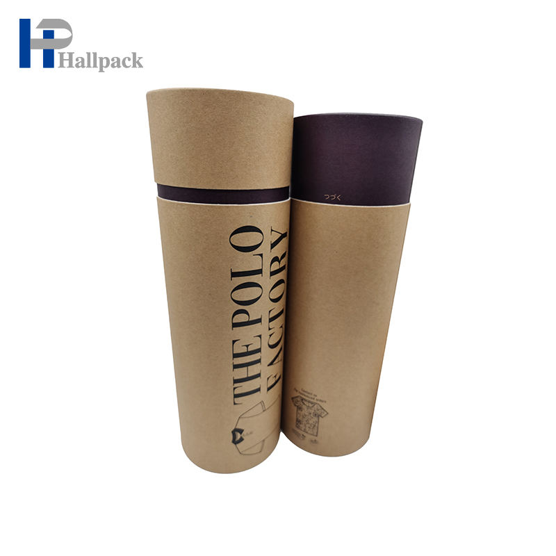 Cilindro biodegradável com impressão personalizada, papelão para alimentos, caixa de vasilha de vela premium, embalagem para pacote de chá solto