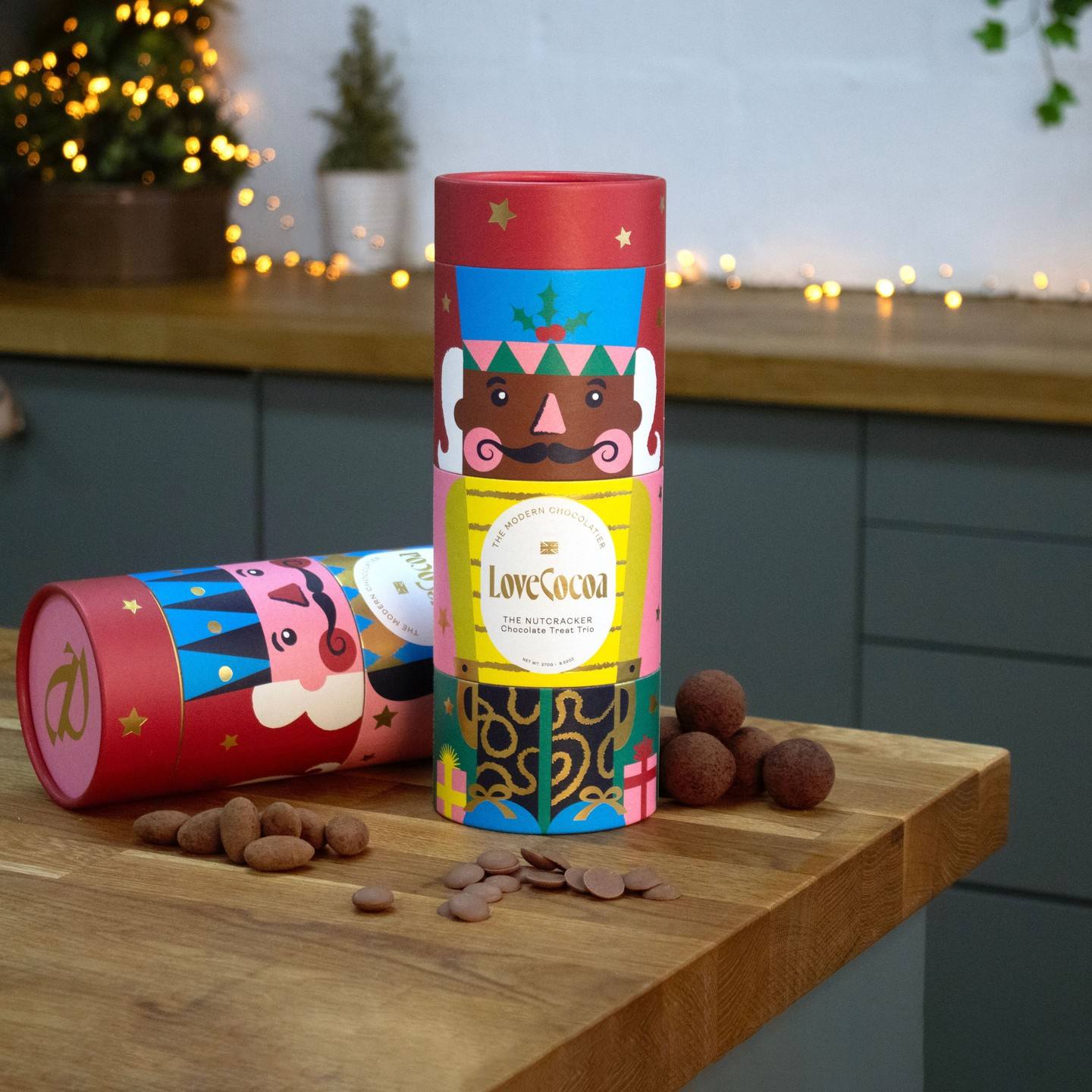Embalagem de tubo de papel biodegradável para caixa de tubo redondo durável de chá de café de chocolate