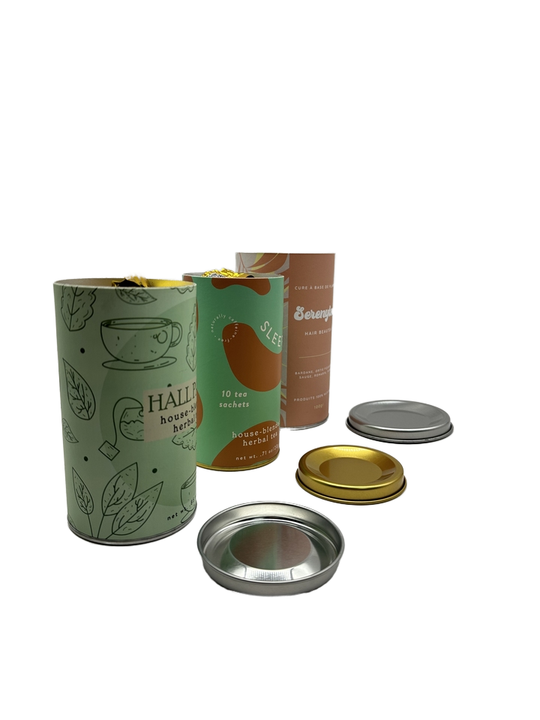 Tubos de papel redondos de material biodegradável que empacotam caixa de cilindro de lanche de papel artesanal personalizado