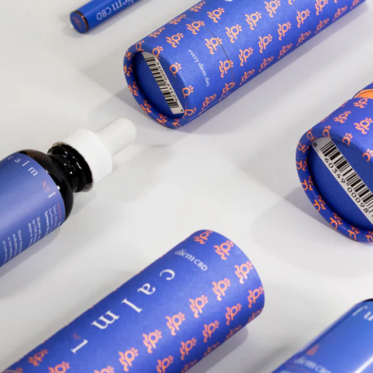 Tubo 100% reciclado do papel do chá de Kraft do cartão do cilindro que empacota o tubo redondo da caixa do cartão