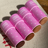 Tubo de bálsamo labial personalizado de papel livre de plástico biodegradável formato redondo push up cilindro barra de loção tubo de papel de embalagem
