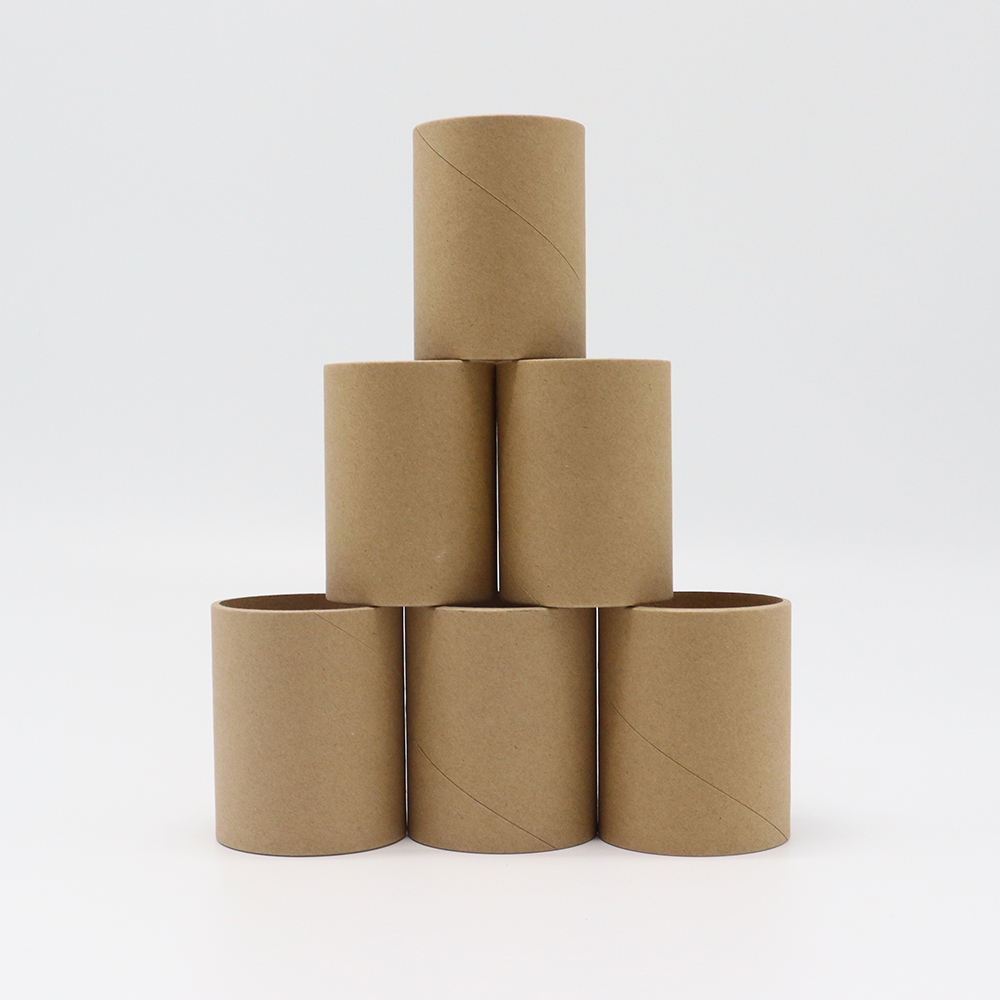 Embalagem de papel redondo personalizado, caixa de tubo de cilindro de papelão, tubo de papel kraft por atacado
