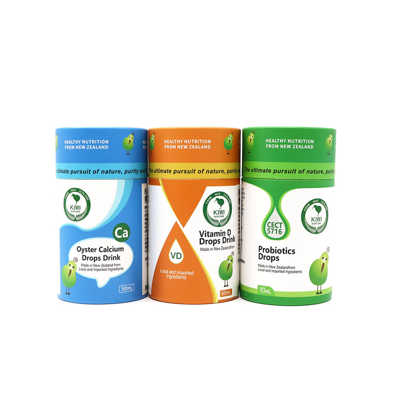 Cilindro de café biodegradável com logotipo personalizado, tubo redondo, caixa de papelão de qualidade alimentar, tubo de papel kraft para chá