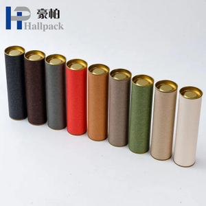 Cilindro personalizado redondo de qualidade alimentar papelão caixa de embalagem de açúcar caixa de tubo de papel lata de papel