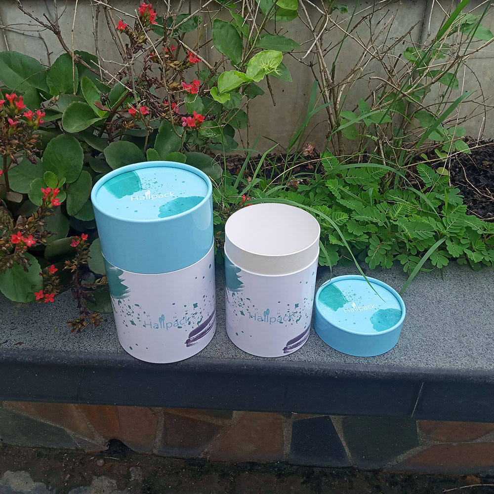 Embalagem de tubos de papel Kraft Caixas de papel push up em estilo papelão para chá para armazenamento e apresentação de chá