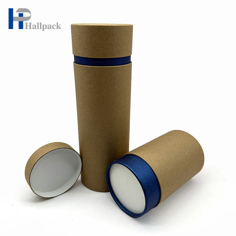 Tubo de papel de papelão biodegradável cintura exposta projeto cinerário tubo de papel de caixão