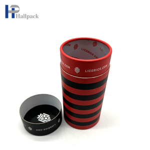 Caixa de garrafa conta-gotas com logotipo personalizável de alta qualidade, embalagem redonda de papelão Kraft para cosméticos, tubo de papelão colorido