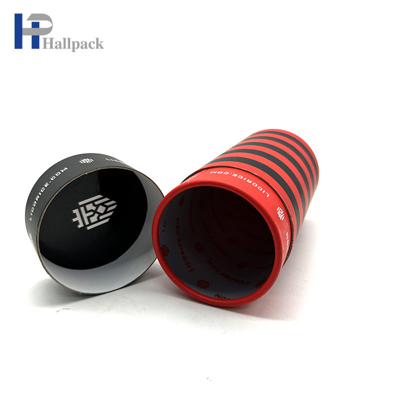 Caixa de garrafa conta-gotas com logotipo personalizável de alta qualidade, embalagem redonda de papelão Kraft para cosméticos, tubo de papelão colorido