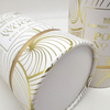 Embalagem de papel redonda personalizada com design de cintura nua por atacado tubo de papel Kraft