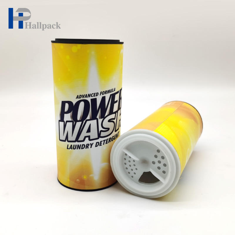 Novo design durável tubo de papelão vazio tubo de papel de embalagem de pó de lavagem
