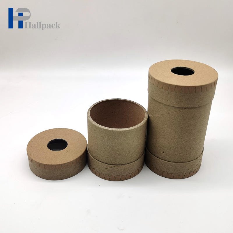 Tubo de papel personalizado por atacado que empacota o tubo puro do papel de embalagem com parte superior aberta