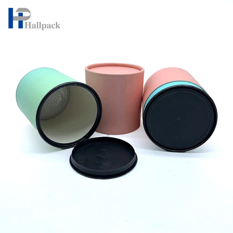 Embalagem interna do tubo do papel de cartão de Eco Kraft do tubo de papel da tampa do rasgo fácil