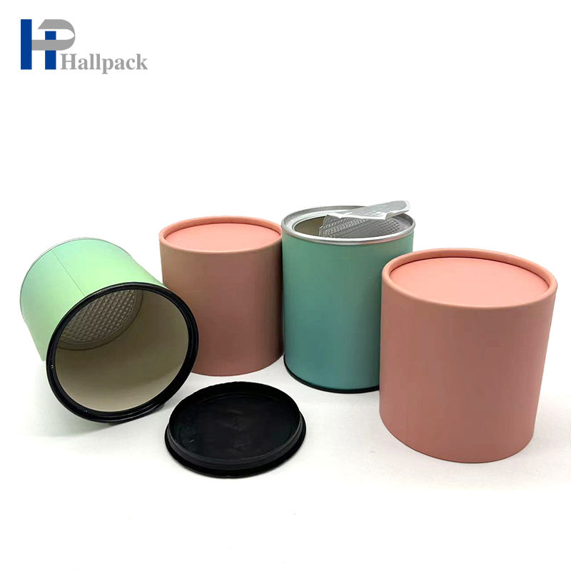 Embalagem interna do tubo do papel de cartão de Eco Kraft do tubo de papel da tampa do rasgo fácil