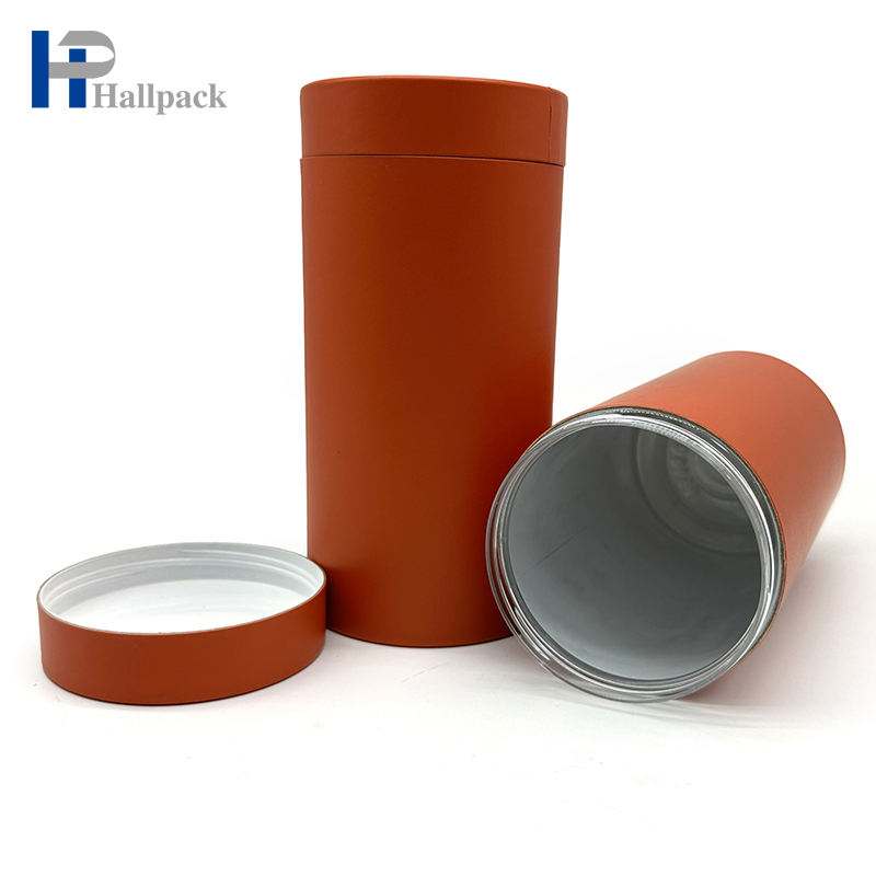 Tampão vazio amigável da torção de Eco construído no tubo plástico do papel do cilindro da garrafa