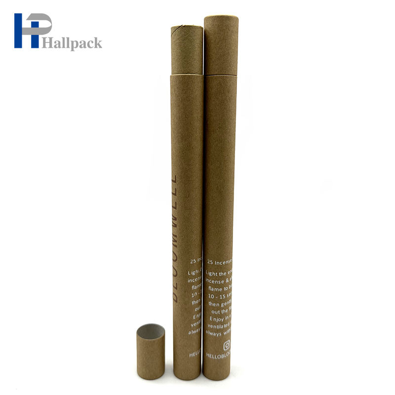 Tubo de papel longo do papel do cilindro da tira da aromaterapia do tubo que empacota com tampa