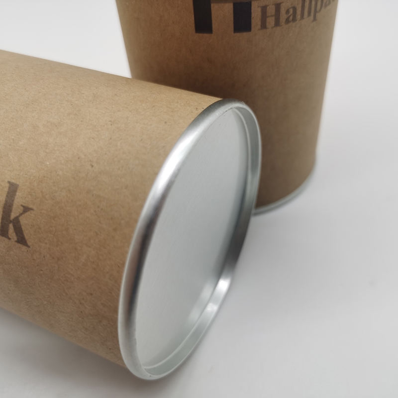 Empacotamento puxando fácil da tampa do tubo feito sob encomenda do papel da cor da proteção ambiental