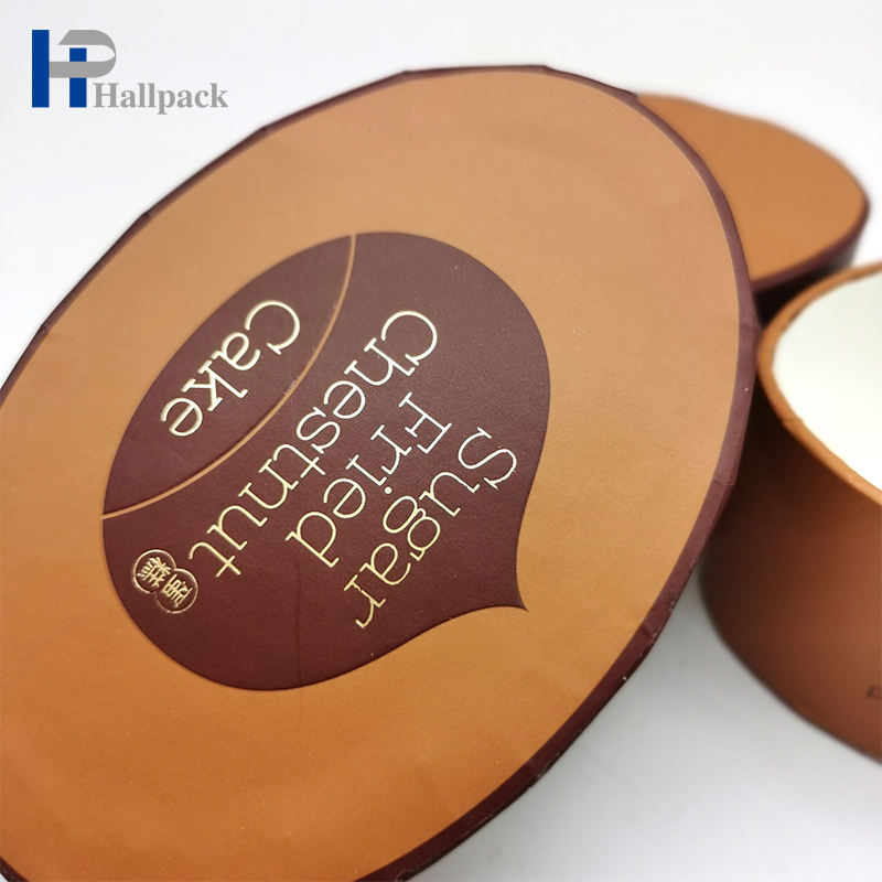 Venda quente tubo de papel de embalagem biodegradável de qualidade alimentar tubo de papel oval