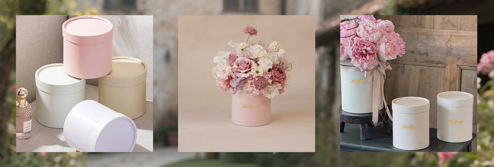 Embalagem da caixa de flores