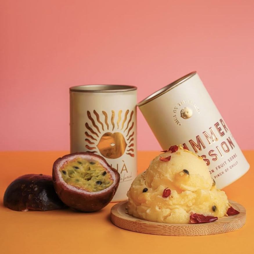 Cilindro de papelão criativo personalizado, recipiente de sorvete de qualidade alimentar com tampa de metal, tubo de papel, parede interna, pacote de papel de folha de alumínio