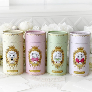 Design personalizado de cilindro de papel para impressão, chá, biscoitos, cereais, presente, embalagem de papelão, caixa redonda, chocolate em pó, tubo de papel para biscoitos