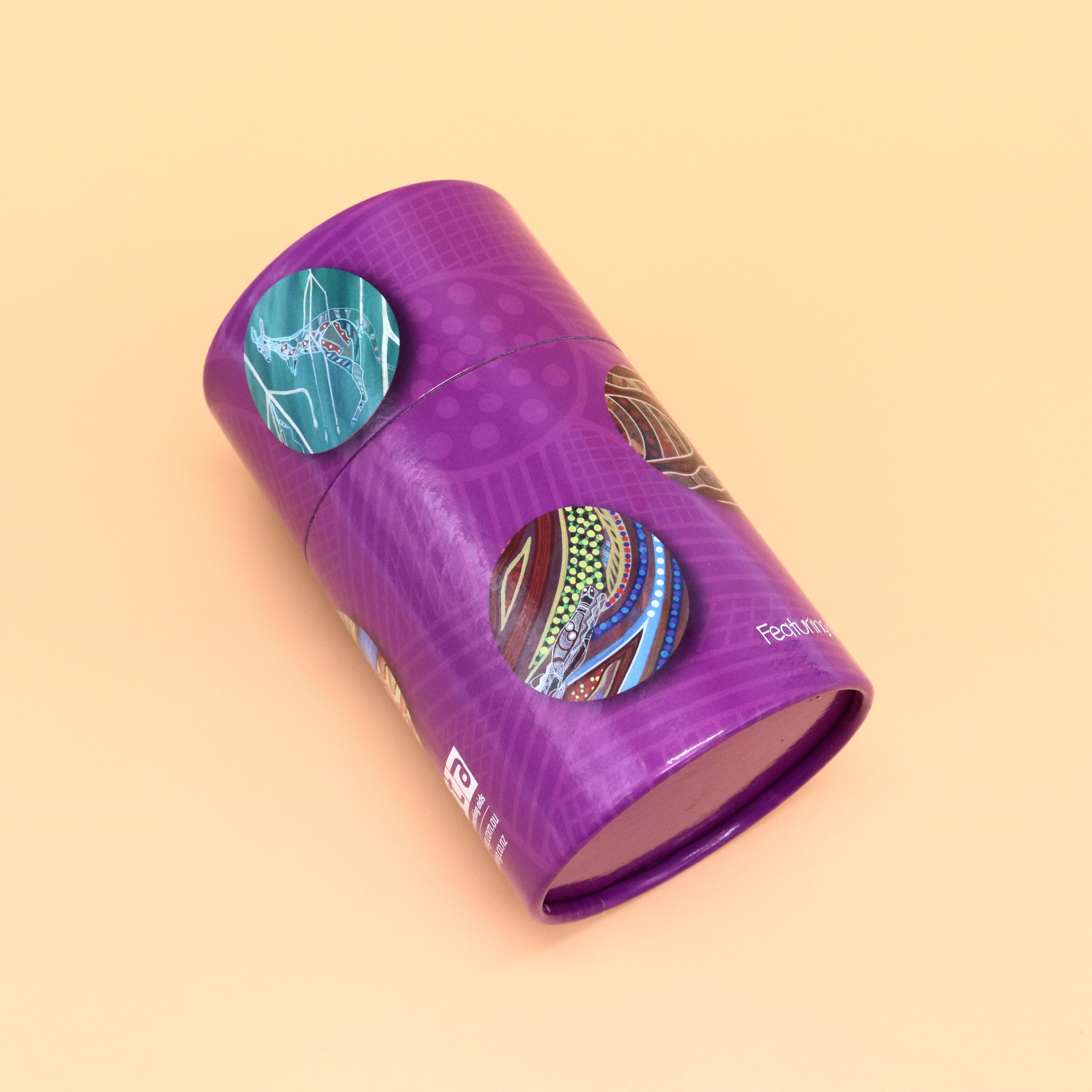 O cilindro redondo personalizado bebê que aprende o cartão quebra-cabeça coloriu o tubo da placa de papel