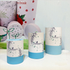 Embalagem de papel Kraft de borda plana ecológica Hallpack para embalagem de tubo de papelão artesanal de quebra-cabeça da moda de velas