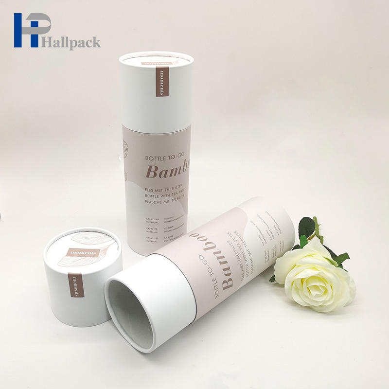 Embalagem de camisetas personalizadas 100% recicladas meias embalagens de tubos de papel cartão Kraft