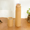 Eco amigável personalizado artigos de papelaria arte suprimentos papelão embalado caixa de tubo redondo embalado para pintura pigmento caneta lápis coloridos