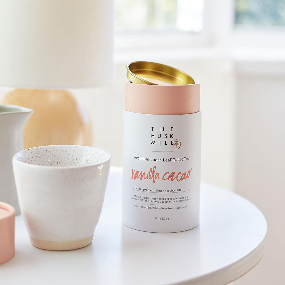 Design personalizado cilindro de papelão biodegradável embalagem de chá de qualidade alimentar tubo de papel caixa de chá embalagem de tubos de papel kraft