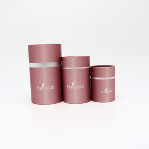 Caixa de tubo de papel de embalagem de frasco cosmético biodegradável de creme de papelão de cilindro redondo personalizado