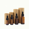 Personalize 10ml 15ml 20ml 30ml 50ml 100ml papelão kraft reciclado branco marrom preto tubo de papel de embalagem cosmética