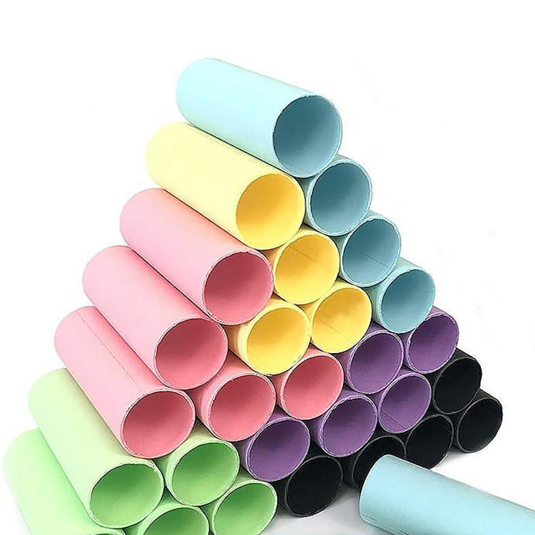 Tubos de rolo de papel artístico, biodegradáveis, ecológicos e coloridos, 54mm, artesanais, faça você mesmo, tubos de artesanato de papel colorido