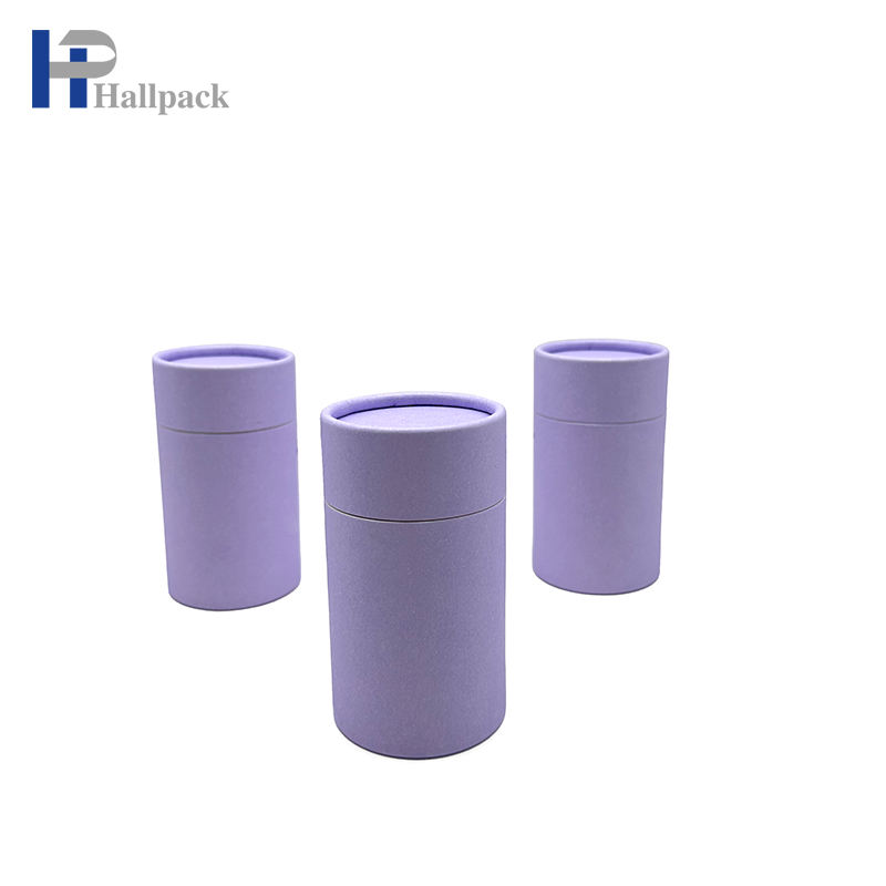 Caixa redonda de papelão de folha de alumínio biodegradável personalizada, tubo de papel de qualidade alimentar, tubo de embalagem, chá, café, biscoito, embalagem de papel