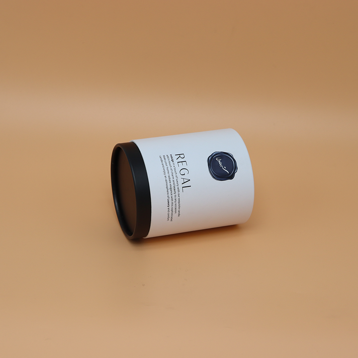 Tubo de papel de empacotamento da caixa do cilindro do cartão do ofício feito sob encomenda eco-amigável que empacota para a vela