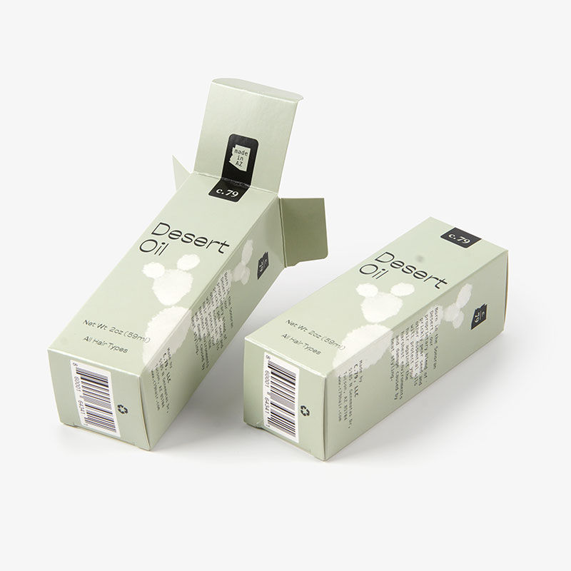 Pacote de caixa de papel embalado em papelão cosmético personalizado de alta qualidade para óleo essencial de óleo de esmalte