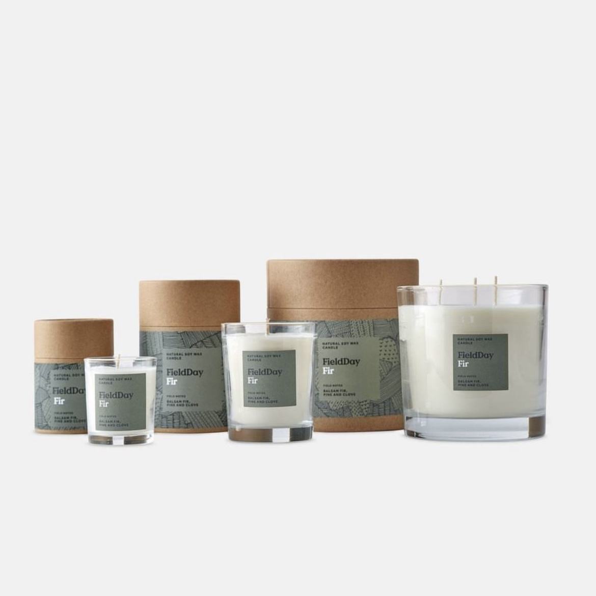 Reciclado 100% com cilindro de papelão de tamanho personalizado, tubo de vela Kraft, embalagem, caixa de tubo redondo para vela perfumada