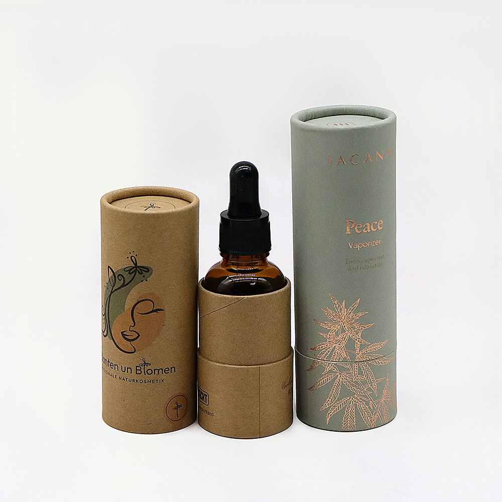 Embalagem personalizada de alta capacidade, tubo de papel, garrafa de cosméticos, embalagem de tubo de papel