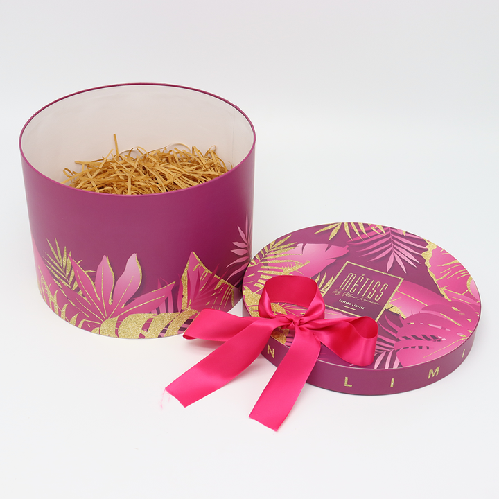 Tubo de papel feito sob encomenda amigável da caixa do cilindro do cartão de Eco que empacota para o perfume dos cuidados com a pele floresce o presente de aniversário do presente do feriado