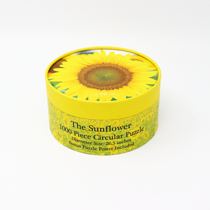 Eco amigável artesanato feito sob encomenda que empacota o tubo de papel da caixa do cilindro do cartão que empacota para o quebra-cabeça do brinquedo das crianças