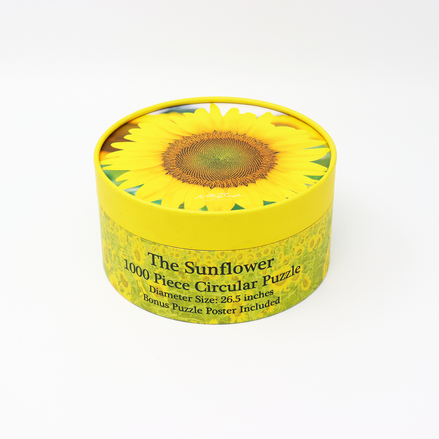 Eco amigável artesanato feito sob encomenda que empacota o tubo de papel da caixa do cilindro do cartão que empacota para o quebra-cabeça do brinquedo das crianças