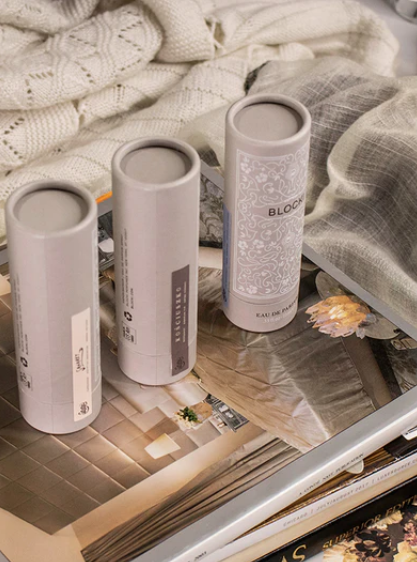 Tubo de papel cosmético de embalagem de óleo essencial de caixa de papel de cilindro personalizado