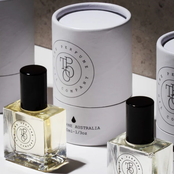 Caixa redonda ecológica de alta qualidade para frasco de perfume, embalagem cosmética biodegradável, cilindro redondo