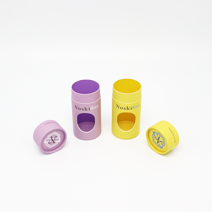 Tubos redondos vazios do cilindro do ofício de Kraft do fabricante que empacotam o recipiente do tubo do papel de rolamento com janela