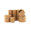 Tubo de cilindro redondo de papelão ecológico de papel Kraft personalizado com tubo de papel agitador superior Embalagem de pó para recipiente de sal e especiarias