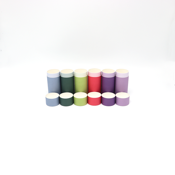 Tubo feito sob encomenda amigável do papel da caixa do cilindro do cartão do produto comestível de Eco que empacota para o chá do café