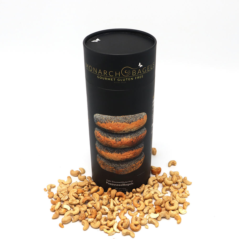 Cilindro biodegradável impresso personalizado, papel para alimentos, papelão, latas de chá, bolo, pão, biscoitos, café, doces, embalagem de tubo de papel