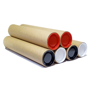 Tubos de envio personalizados, brancos, marrons e pretos, embalagens ecológicas, tubo de papel sob medida, núcleo de pôster, soluções de tubo de envio