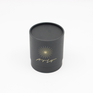 Embalagem personalizada ecologicamente correta para presente e artesanato, caixa de cilindro de papelão, tubo de papel para vela