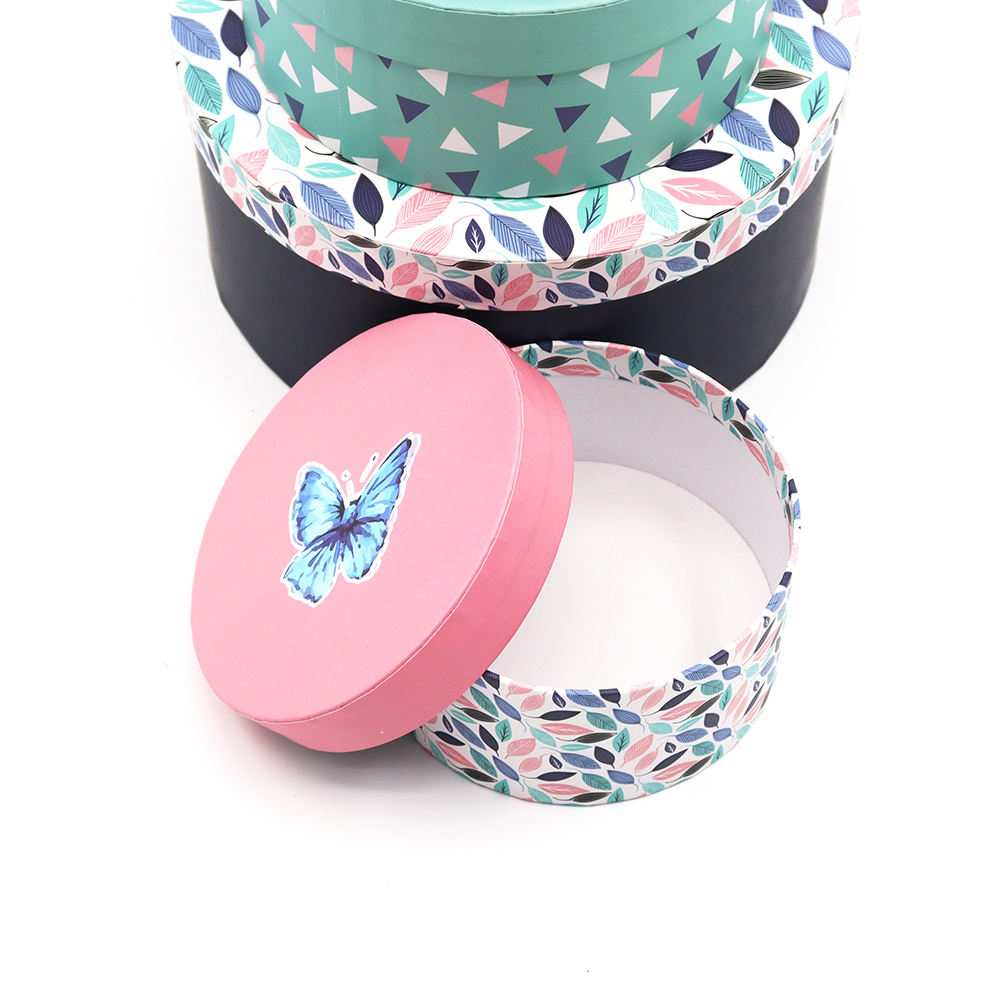 Impressão de logotipo personalizado caixa de tubo cilíndrico de borda plana papelão rígido caixa de presente caixa de presente alimentos cosméticos embalagem de tubo de papel